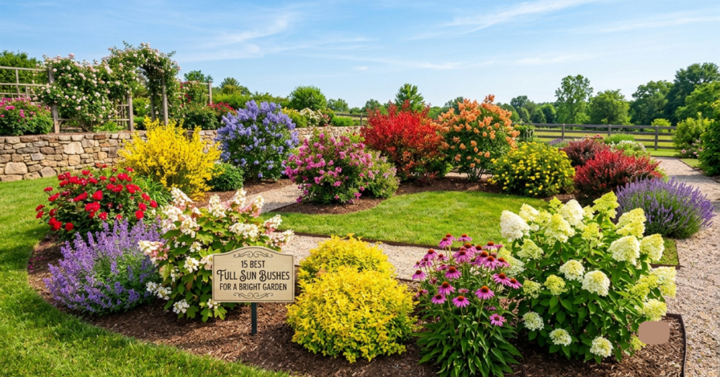 15 Best Full Sun Bushes for a Bright Garden