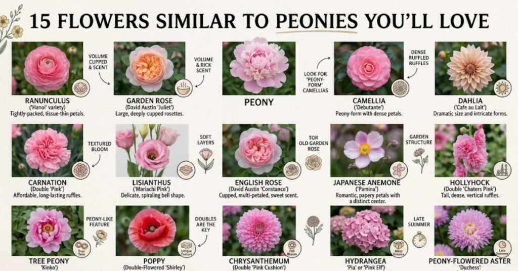15 Flowers Similar to Peonies You’ll Love