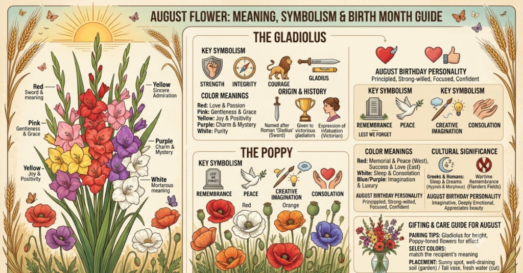 August Flower Meaning, Symbolism & Birth Month Guide