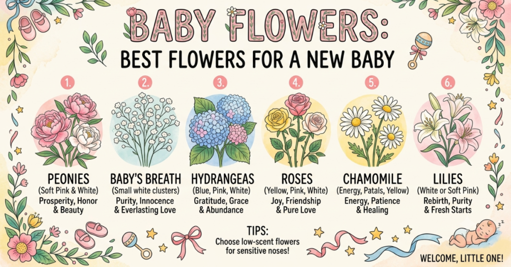 Baby Flowers Best Flowers for a New Baby