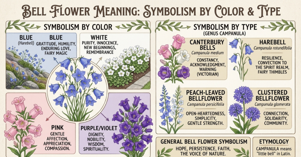 Bell Flower Meaning: Symbolism by Color and Type