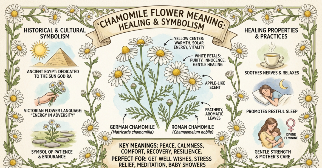 Chamomile Flower Meaning: Healing & Symbolism