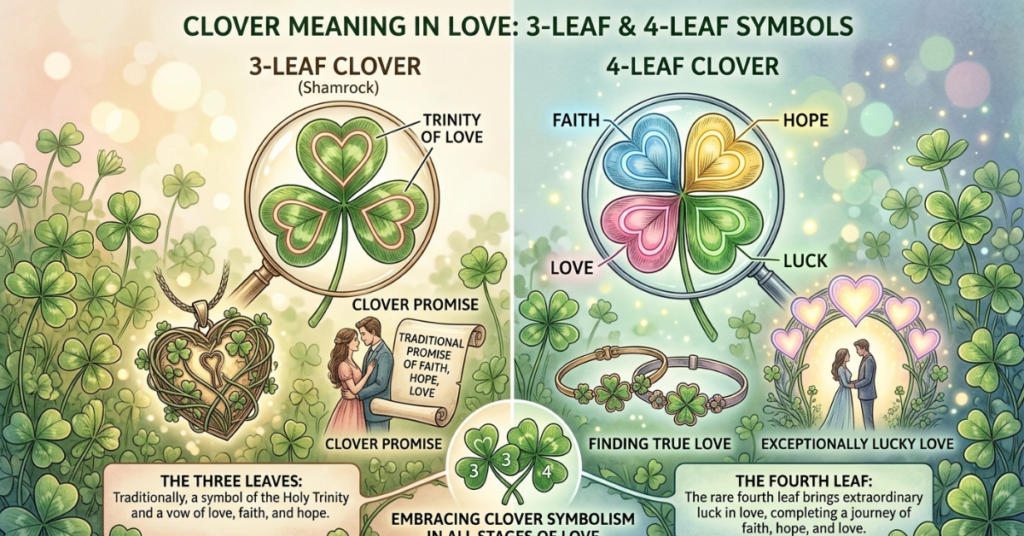 Clover Meaning in Love: 3-Leaf & 4-Leaf Symbols