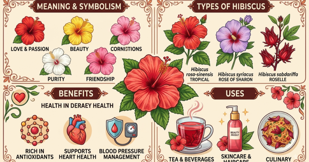 Hibiscus Flower: Meaning, Types, Benefits & Uses