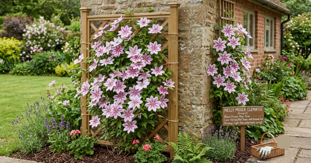 Nelly Moser Clematis: Care, Pruning & Growing Guide