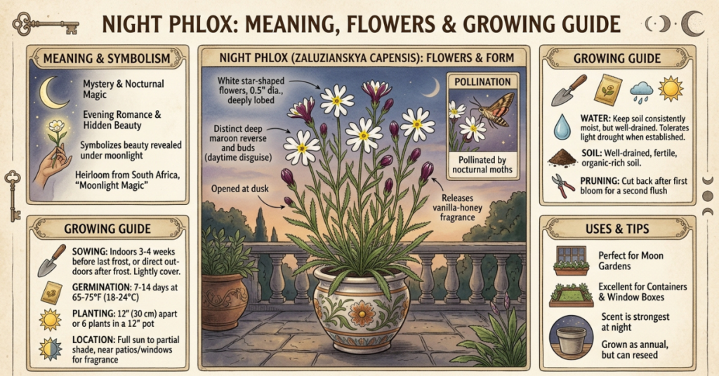 Night Phlox: Meaning, Care, Flowers & Growing Guide