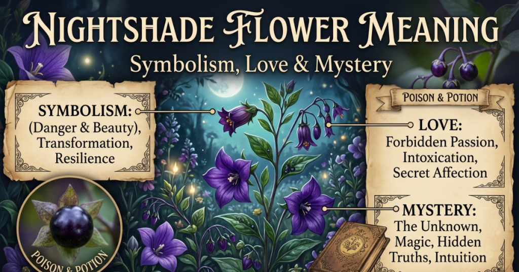 Nightshade Flower Meaning Symbolism, Love & Myster