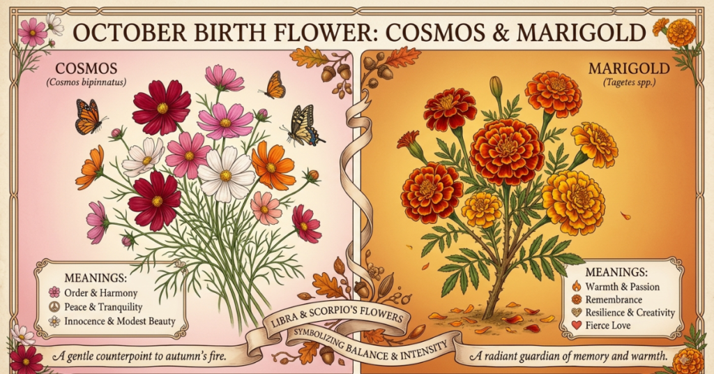 October Birth Flower: Cosmos, Marigold & Meanings