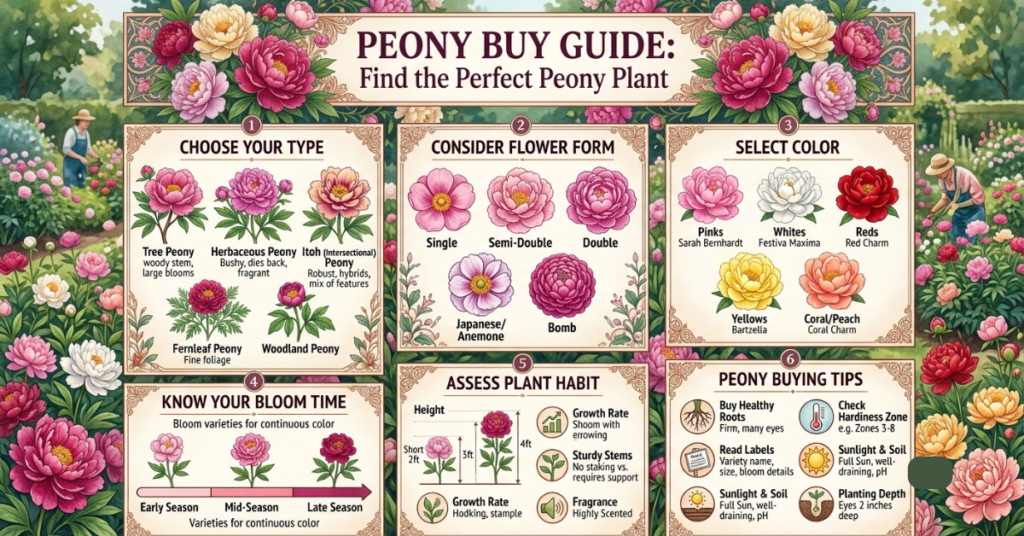 Peony Buy Guide: Find the Perfect Peony Plant