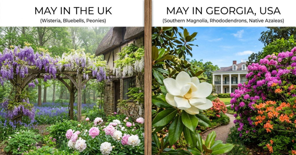 What Blooms in May? Flowers Across the UK & Georgia