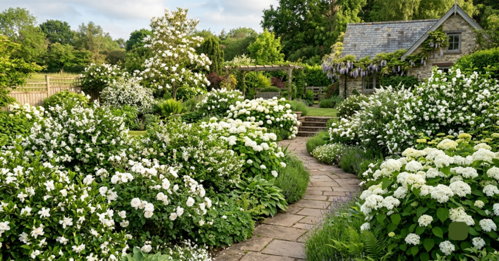 White Flower Shrubs and Bushes for Every Garden Style