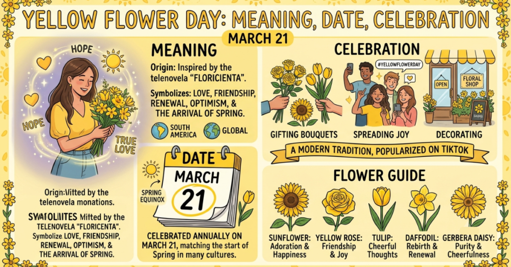 Yellow Flower Day: Meaning, Date & Celebration